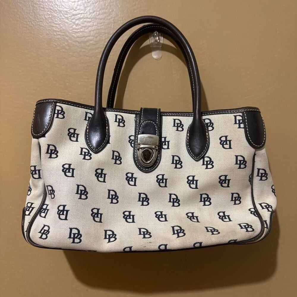 White and black monogram canvas